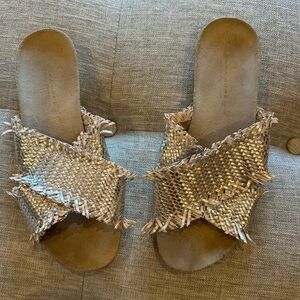 Women's Woven Slide Sandals